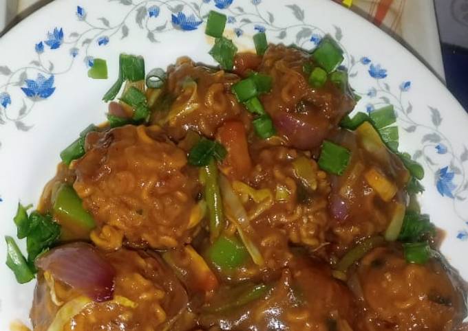 Maggi crispy Manchurian