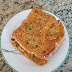 A picture of Besan toast.