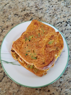 A picture of Besan toast.
