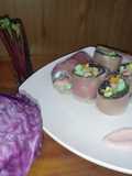 Menu diet : Pink Egg salad rice peaper Ala-ala Me