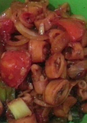 Foto resep Cumi Asin Saos Tiram