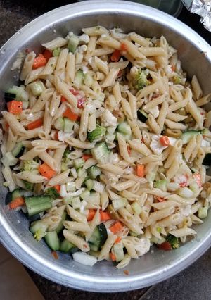 A picture of Anytime Pasta Salad.