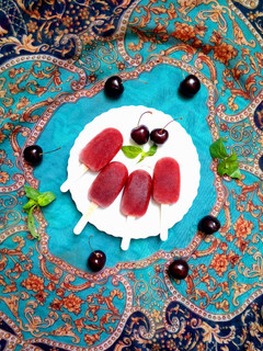 عکسی از دستور بستنی یخی گیلاس 🍒