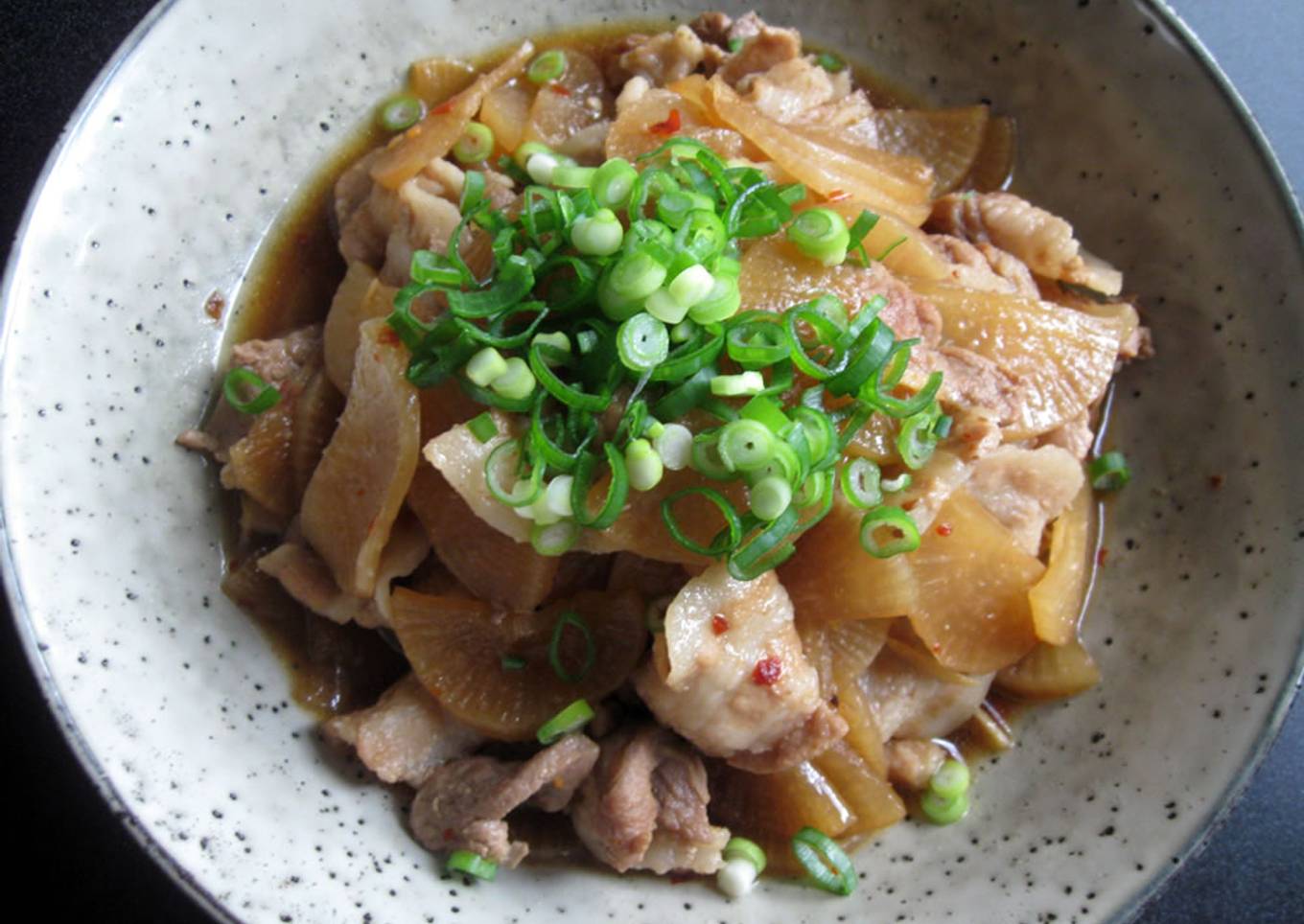 Simmered Daikon & Pork Belly