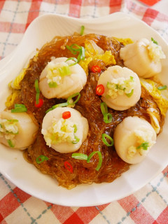 零技巧「干貝粉絲煲」簡單複製餐廳菜。 的食譜成品照片