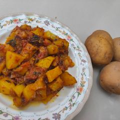 A picture of Potato sabzi.