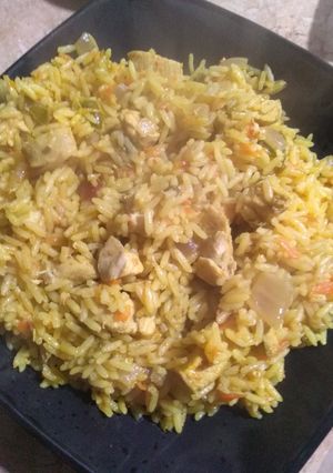 صورة لوصفة أرز بسمتي بالفراخ
