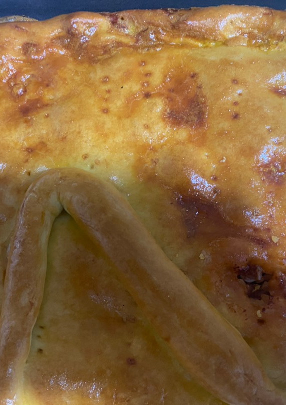 Una foto de Empanada de zorza (masa en Thermomix)