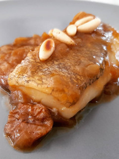 Una foto de Fricandó de bacalao
