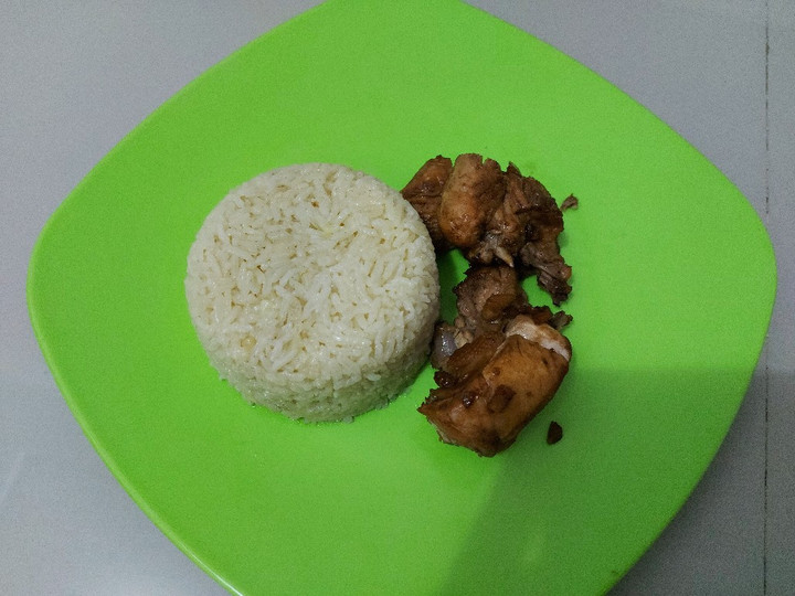 Resep Ayam rebus (Pekcamkee) dan Nasi hainam ricecooker, Lezat Sekali