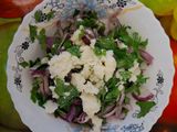 Salată ciobănească cu brânză de burduf