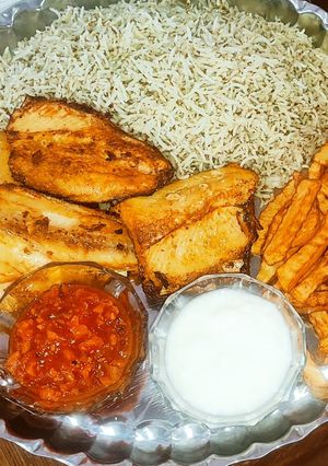 عکسی از دستور ماهی قزل آلا سرخ شده