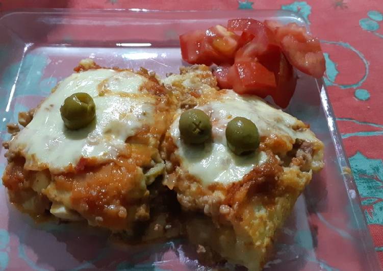 Pastel de papa a la pizza 🍕