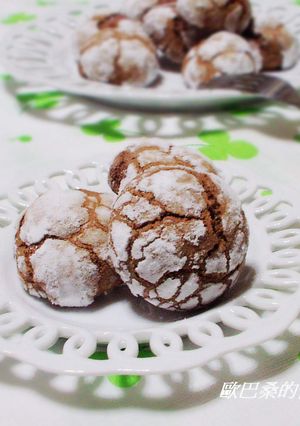 【憶霖】~微笑可可亞雪花球 的食譜成品照片