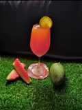 Mango sunset mocktail