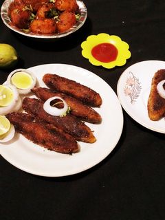 আলুর শিক কাবাব(Aloor Seekh Kabab recipe in Bengali) রেসিপির প্রধান ছবি