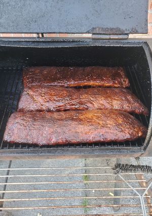 A picture of Smoked ribs.