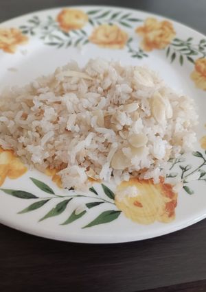 Una foto de Arroz de almendras y Marañón