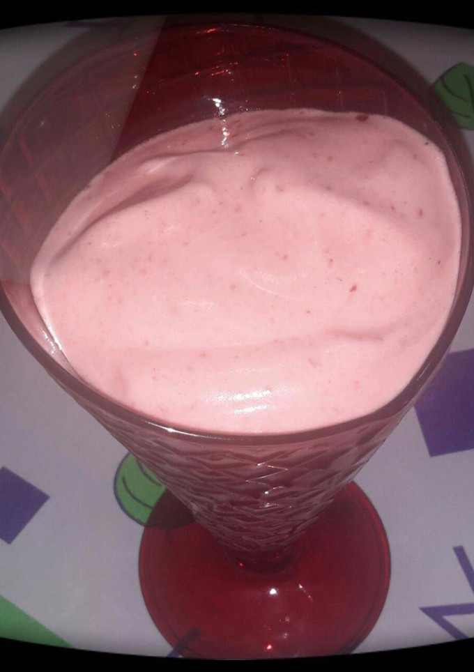 Una foto de Espuma de fresa