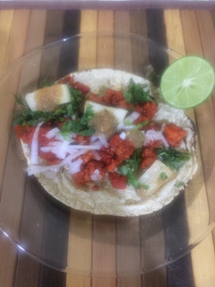 Una foto de Tacos al pastor de soya