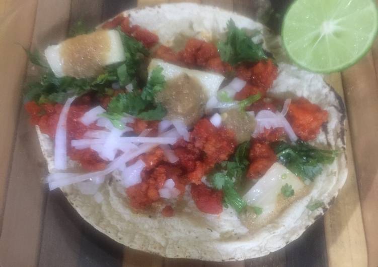 Tacos al pastor de soya