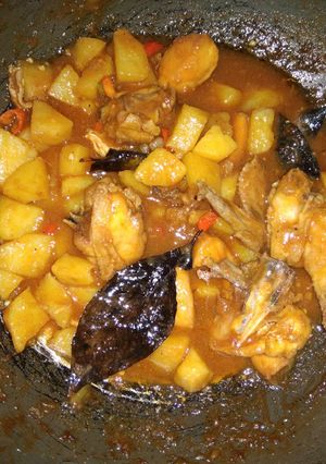 Foto resep Ayam kentang kecap pedas cabe setan manis