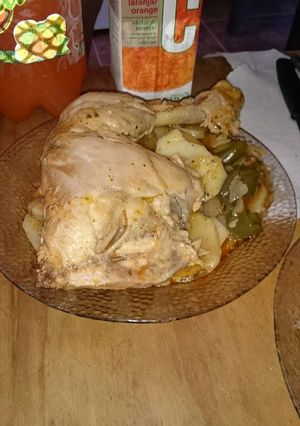 Una foto de Pollo a la portuguesa