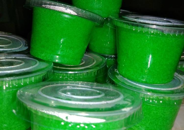 Bahan Puding lumut hijau pandan | Resep Bumbu Puding lumut hijau pandan Yang Sempurna