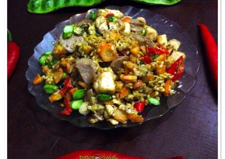 Orak-arik telur baso pete