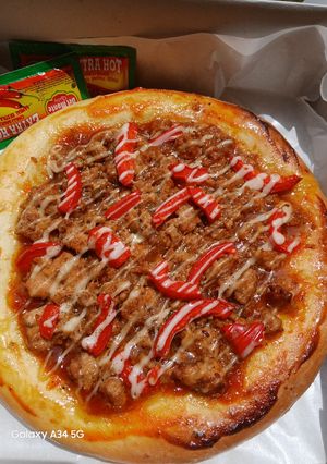 Foto resep Pizza ayam cincang paprika homemade