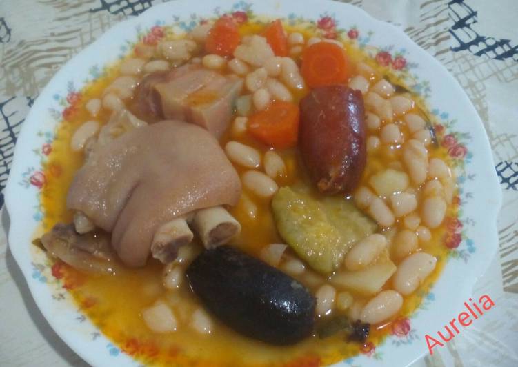 Alubias con verdura