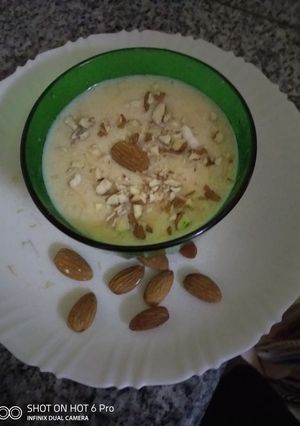 A picture of Vermicelli dessert#staple foodcontest#4weekschallenge.