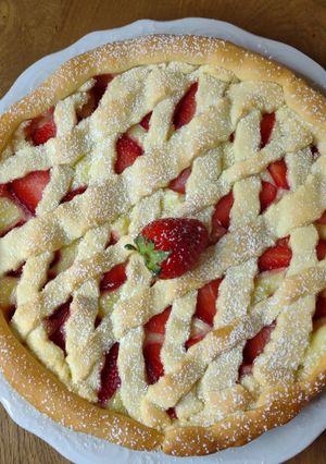 Foto di Crostata crema e fragole