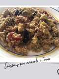 Couscous con avocado e tonno