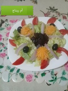 صورة لوصفة سلطة خضراء