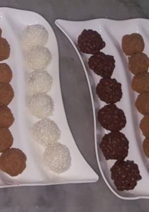 صورة لوصفة كرات اللوتس والجوز والكرسبي