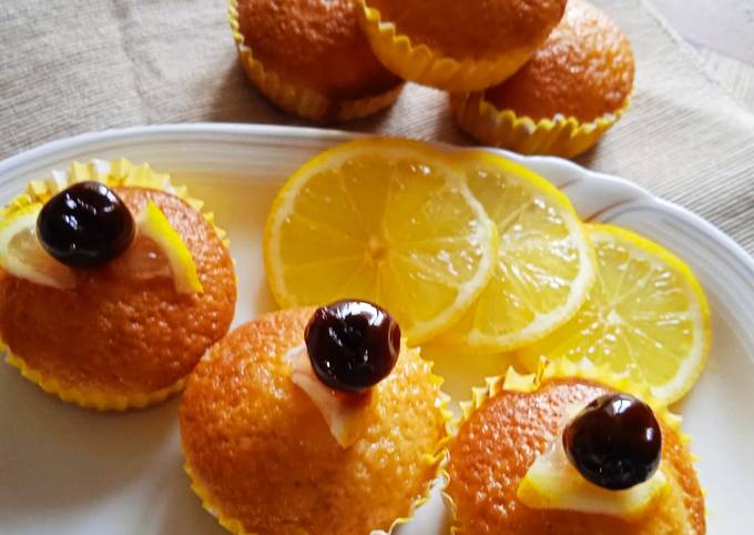 Muffin al limone con amarena