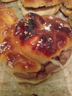 صورة لوصفة بريوش بكريمة الشكولاطة😍😍