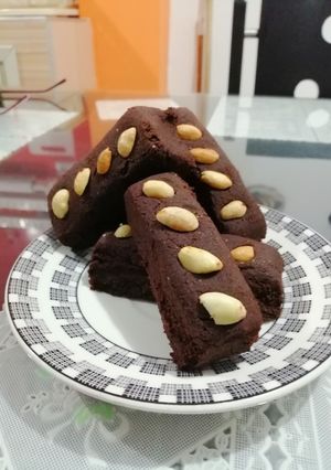 Una foto de Brownies de proteína