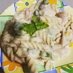White sauce pasta A picture of White sauce pasta.