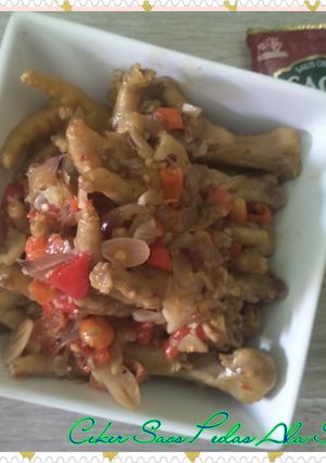 Foto resep Ceker Saos Pedas Ala Szechuan