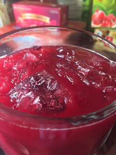 A picture of Beetroot and ginger drink.