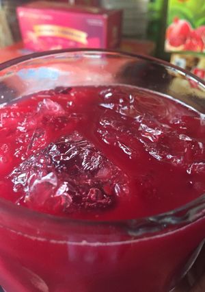 A picture of Beetroot and ginger drink.