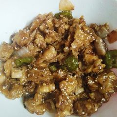 A picture of Mushroom Manchurian.