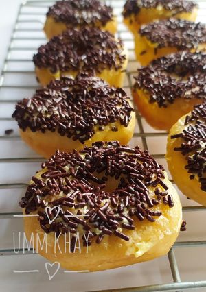 Foto resep Donat eggless lembut (metode sponge)