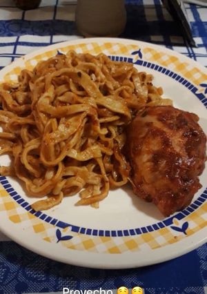 Una foto de Fideos caseros