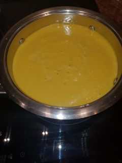 Una foto de Crema de brócoli y zanahoria