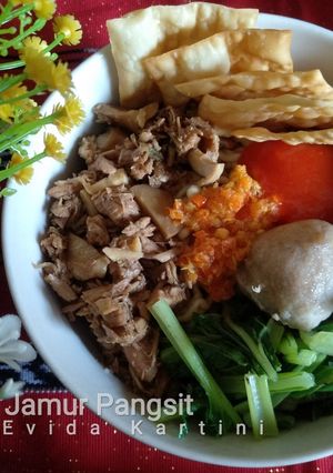 Foto resep Mie Ayam Jamur Pangsit