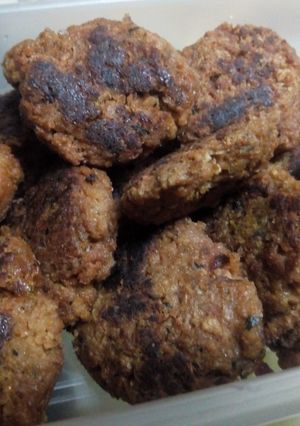 Una foto de Hamburguesas de soja y remolacha 😋