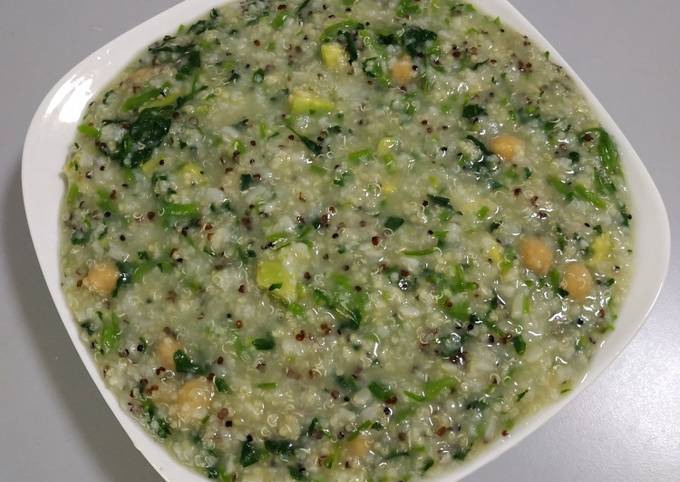 Recipe of Wolfgang Puck Five Grains Avocado Porridge with Watercress 西洋菜鳄梨五谷粥